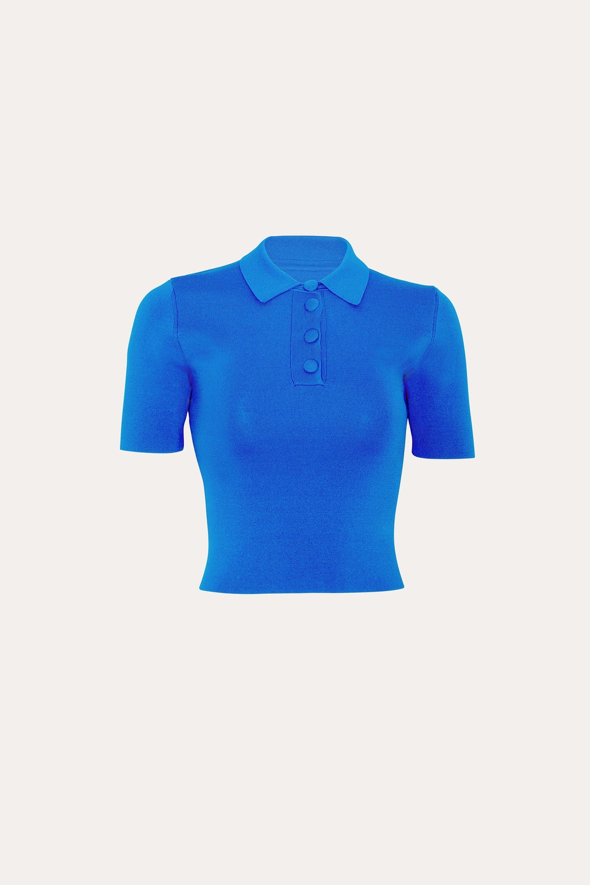 Elie Tahari Skylar Milano Sculpt Cropped Polo