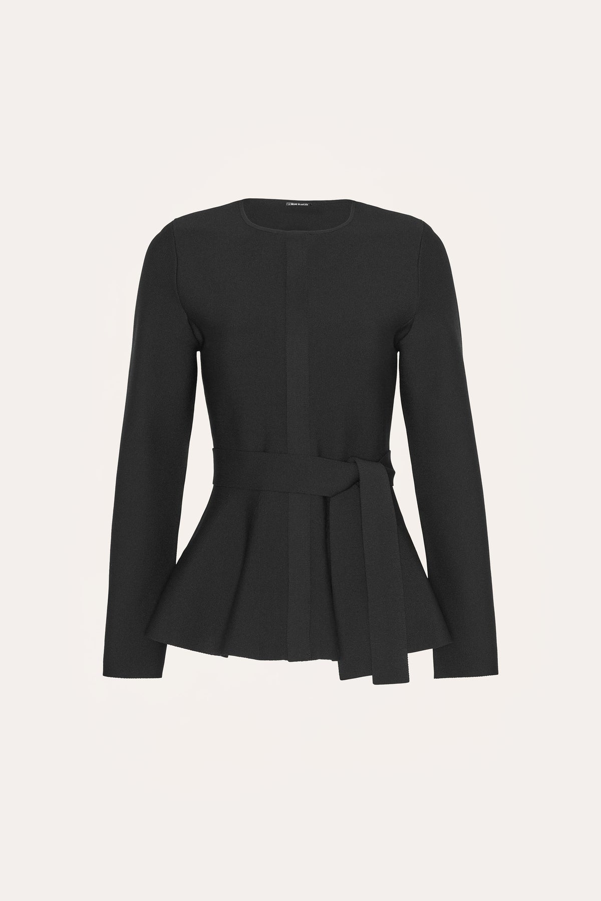 Elie Tahari Blair Milano Sculpt Peplum Top
