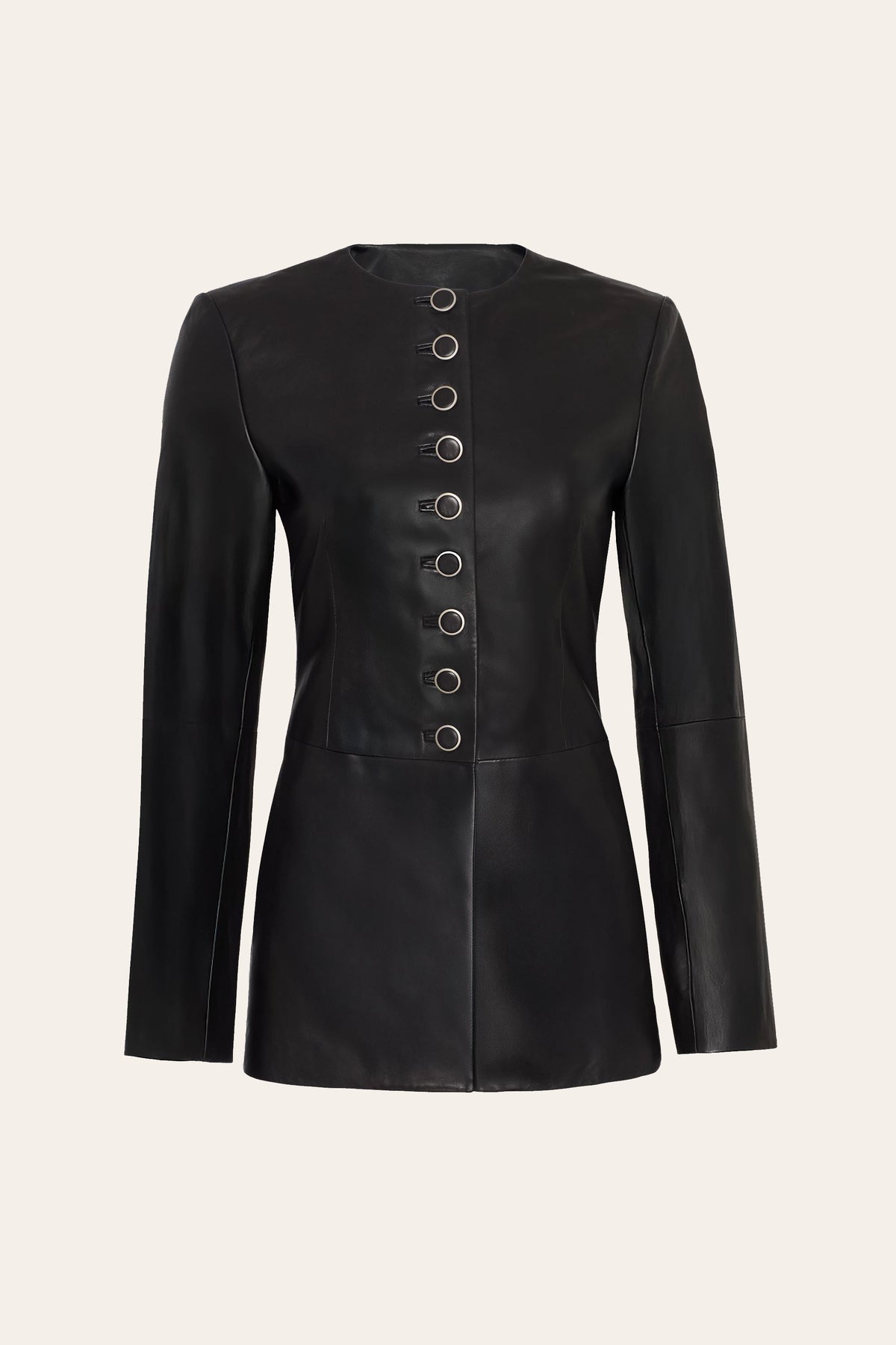 Elie Tahari Anouk Lamb Leather Jacket