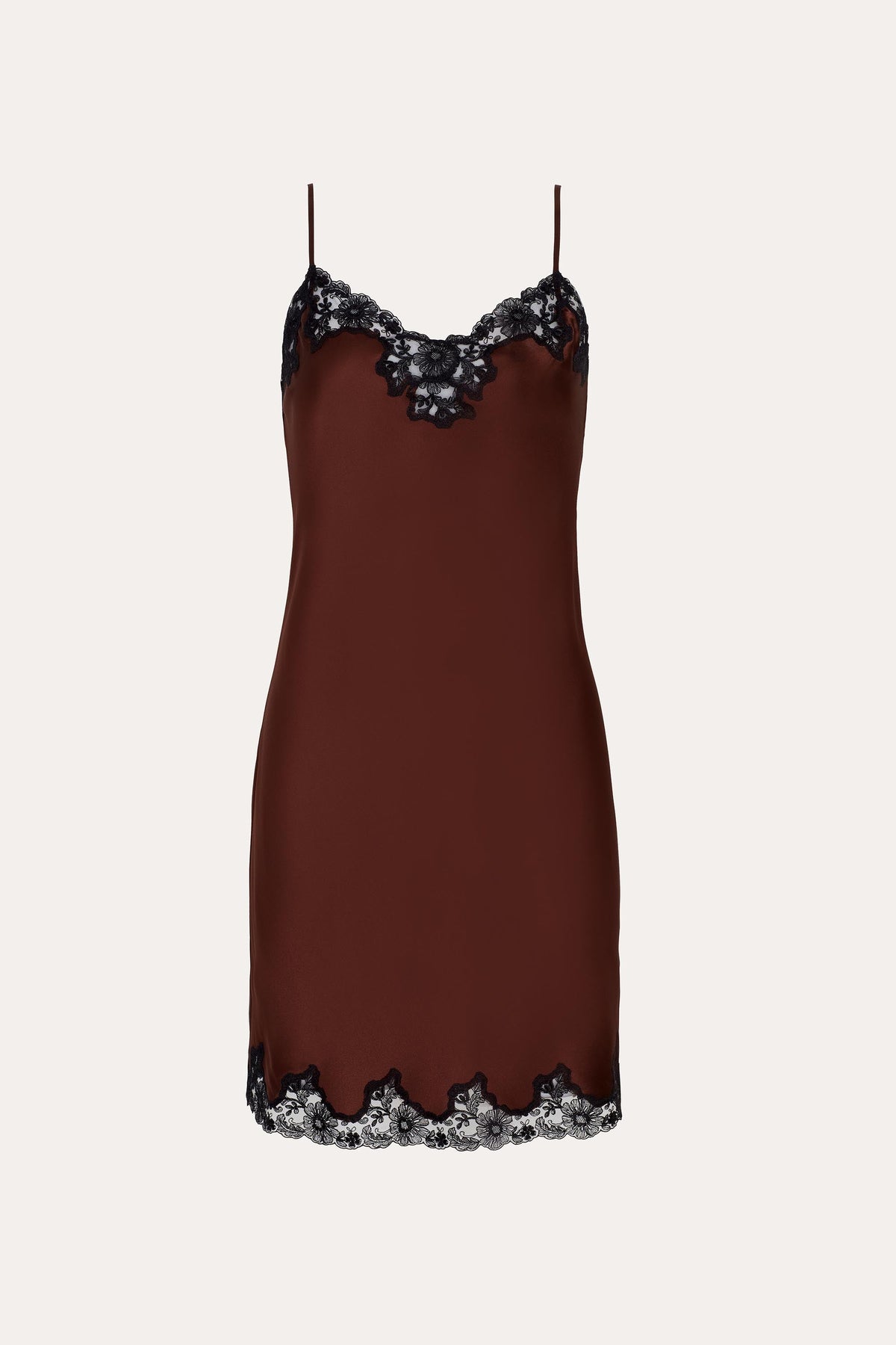 Elie Tahari Bria Silk Lace Slip Dress