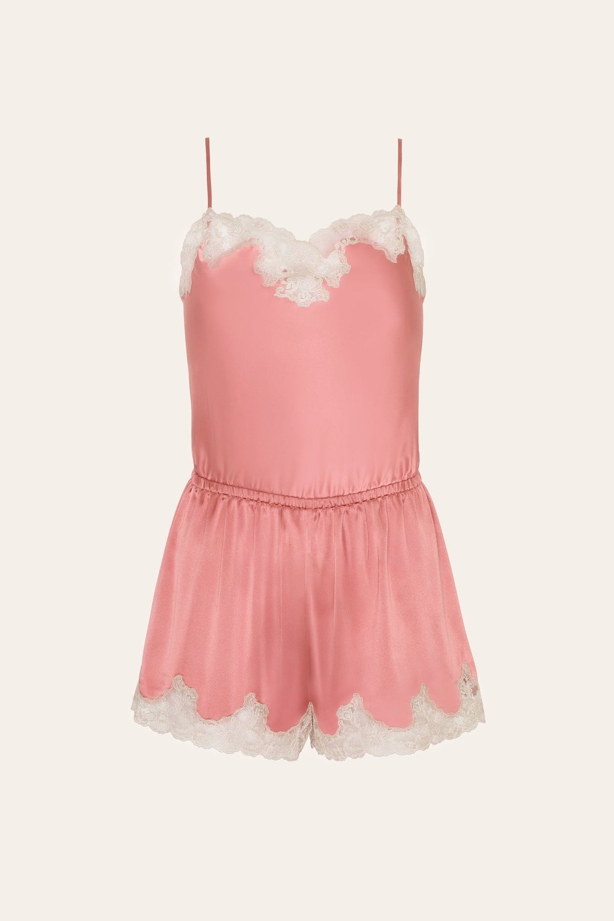 Elie Tahari Carly Silk Lace Romper