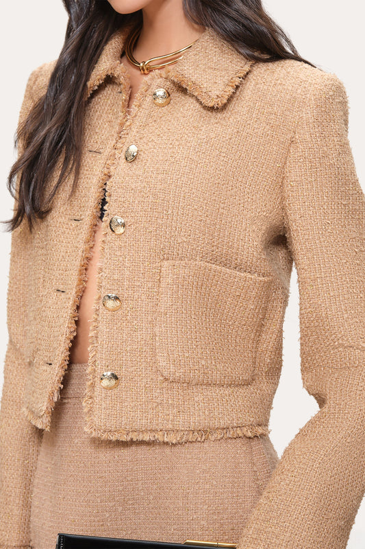 Elie Tahari Boucle Tweed Jacket