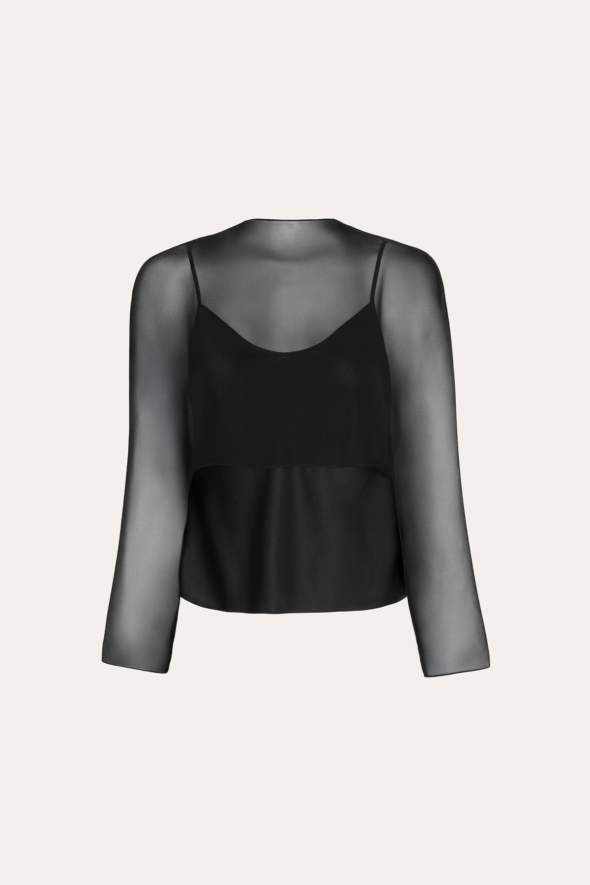 Elie Tahari Sienna Silk Overlay Blouse