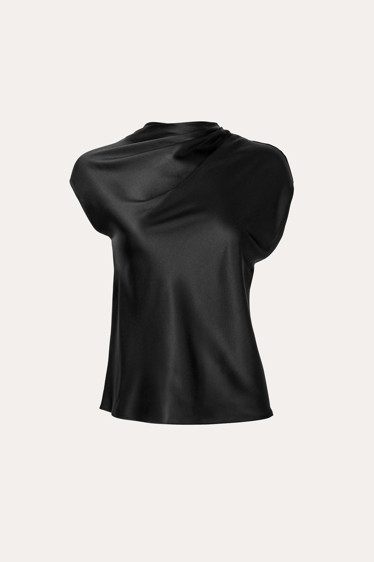Elie Tahari Diane Silk Draped Blouse