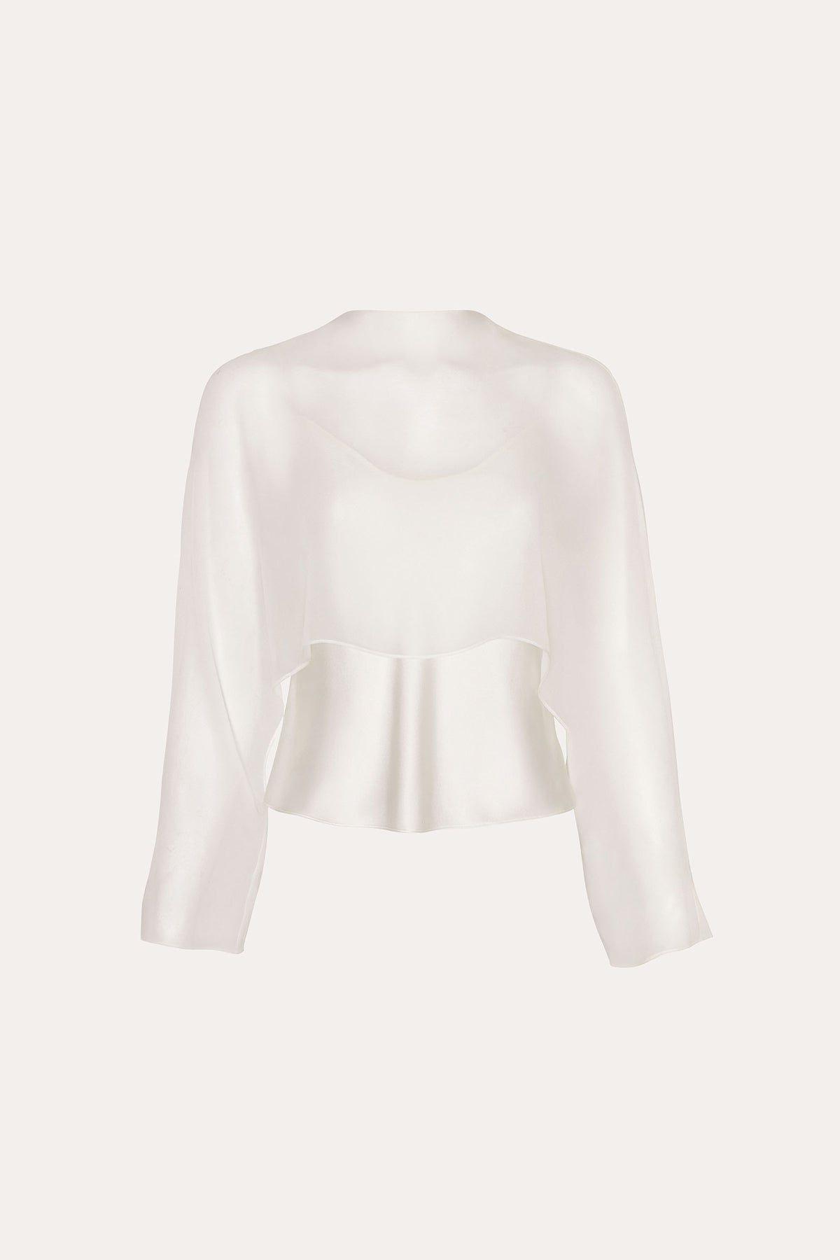 Elie Tahari Sienna Silk Overlay Blouse