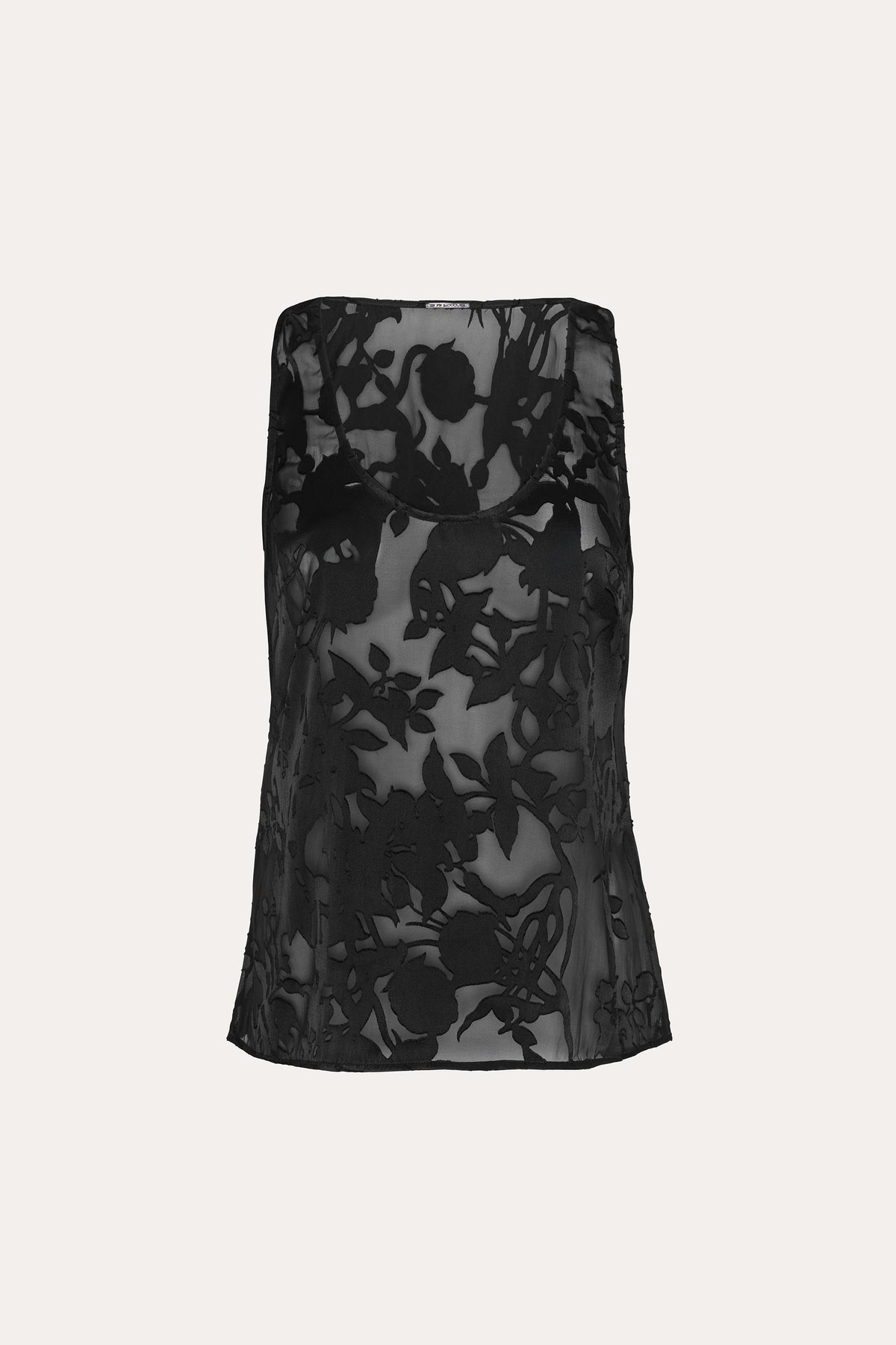 Elie Tahari Shadow Scoop Tank