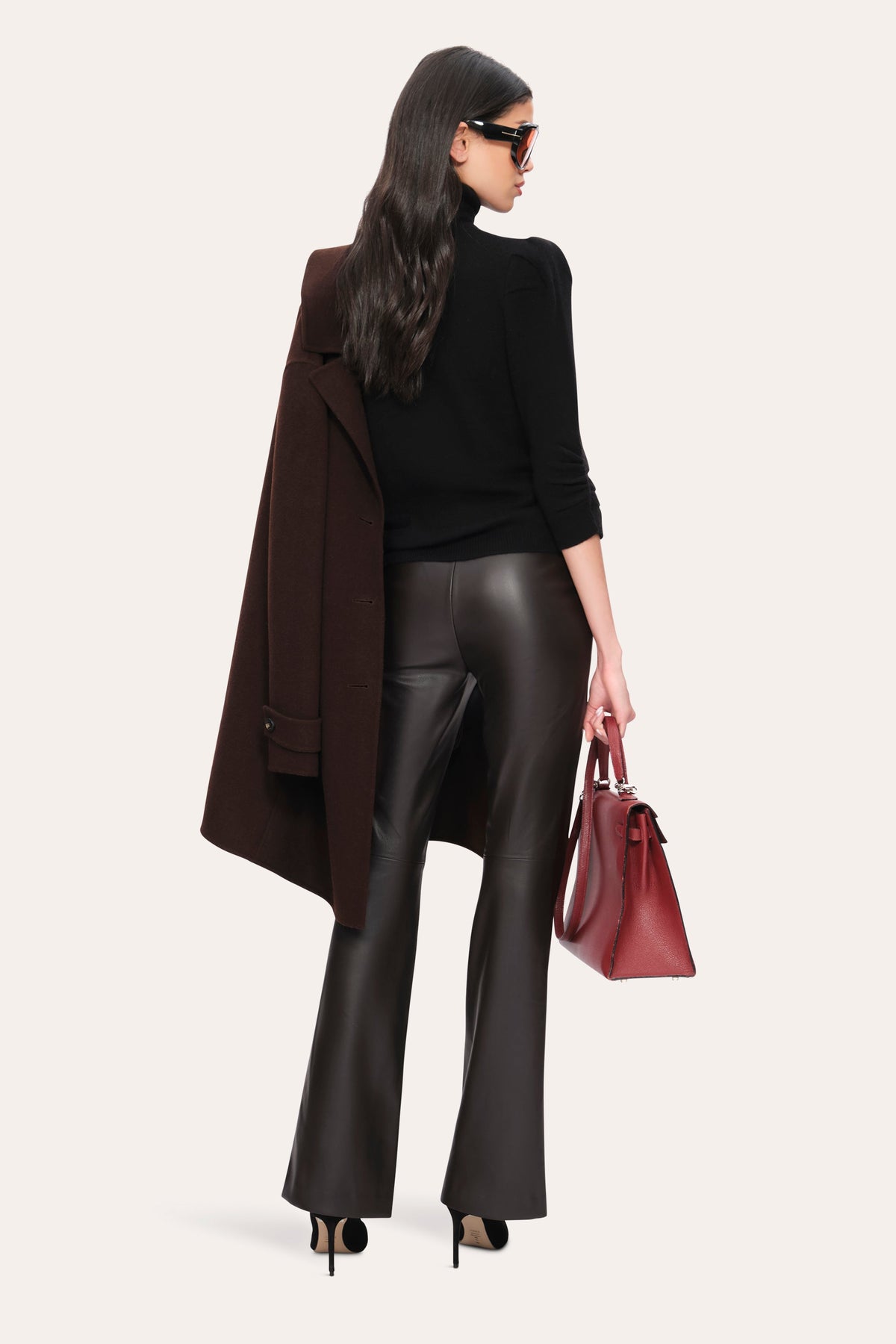 Elie Tahari Caro Vegan Leather Pant