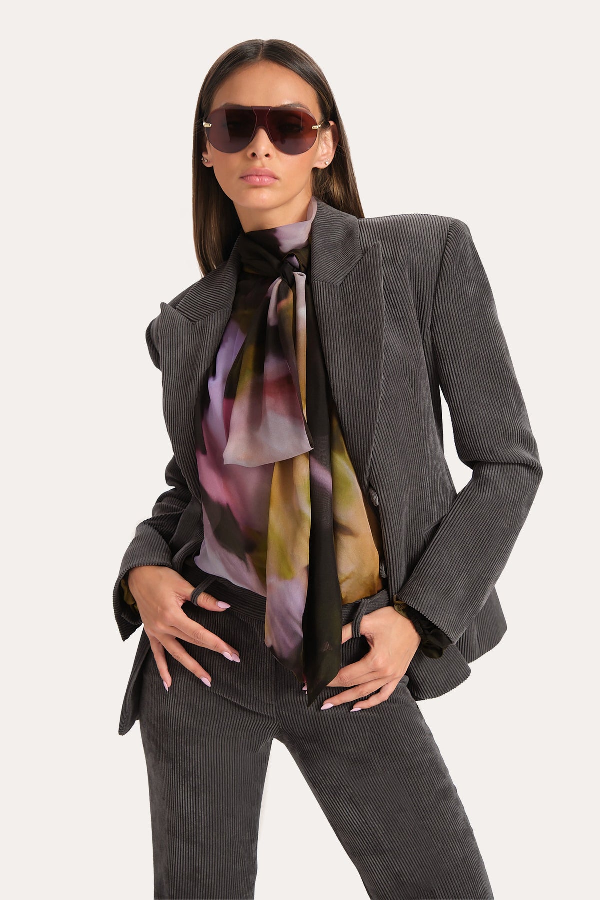 Elie Tahari Catalina Italian Corduroy Jacket