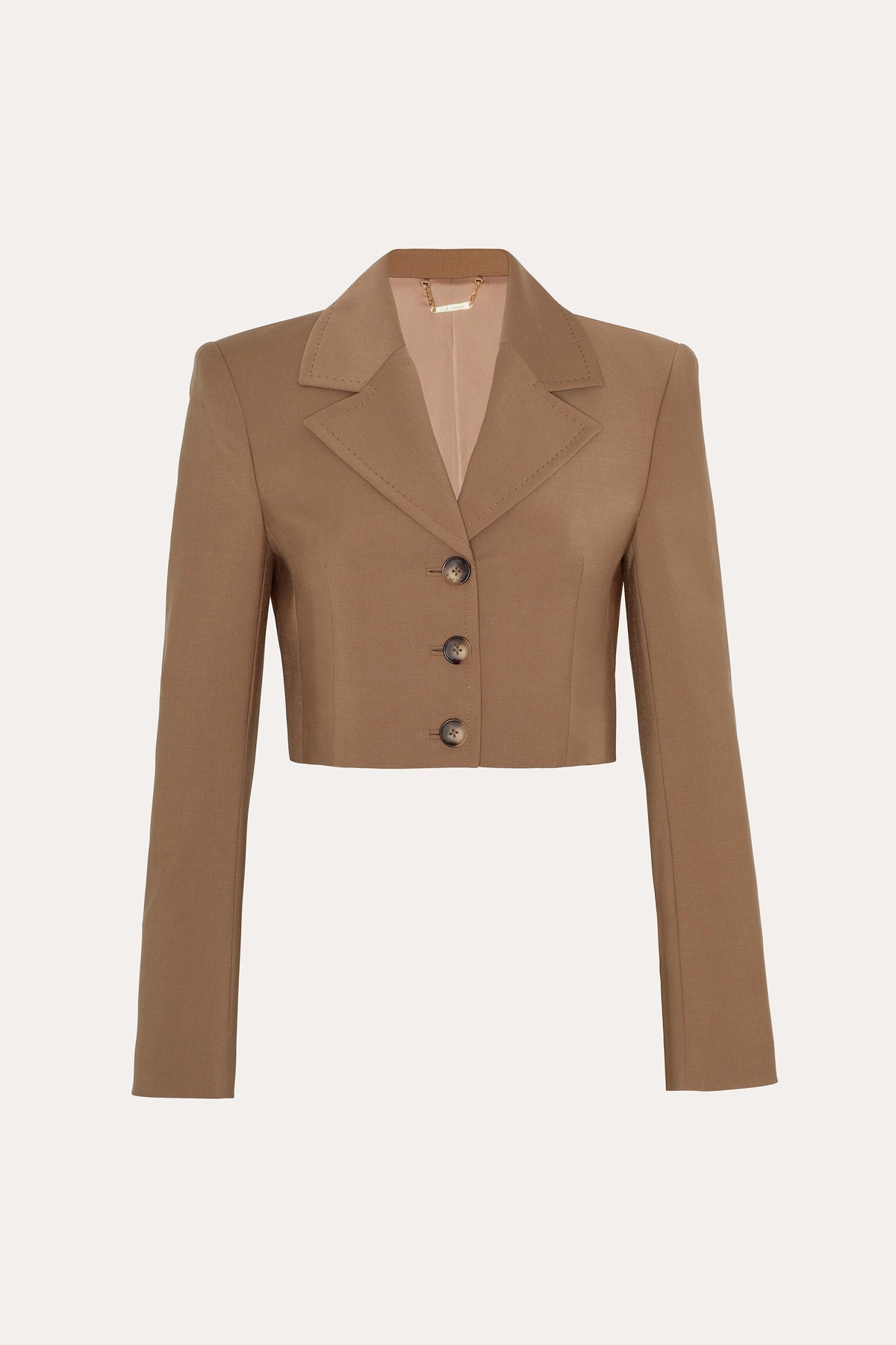 Elie Tahari Sierra Tropical Wool Cropped Jacket