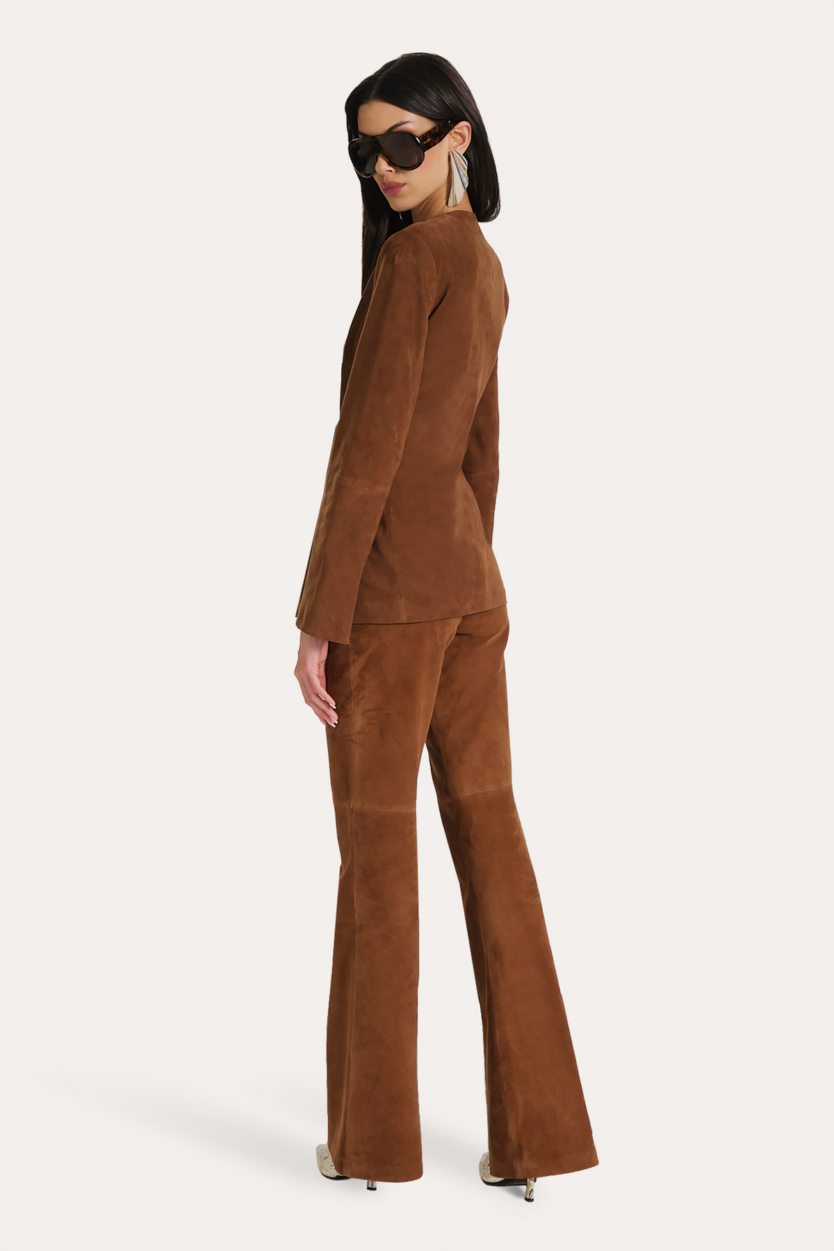 Elie Tahari Anouk Suede Tailored Jacket