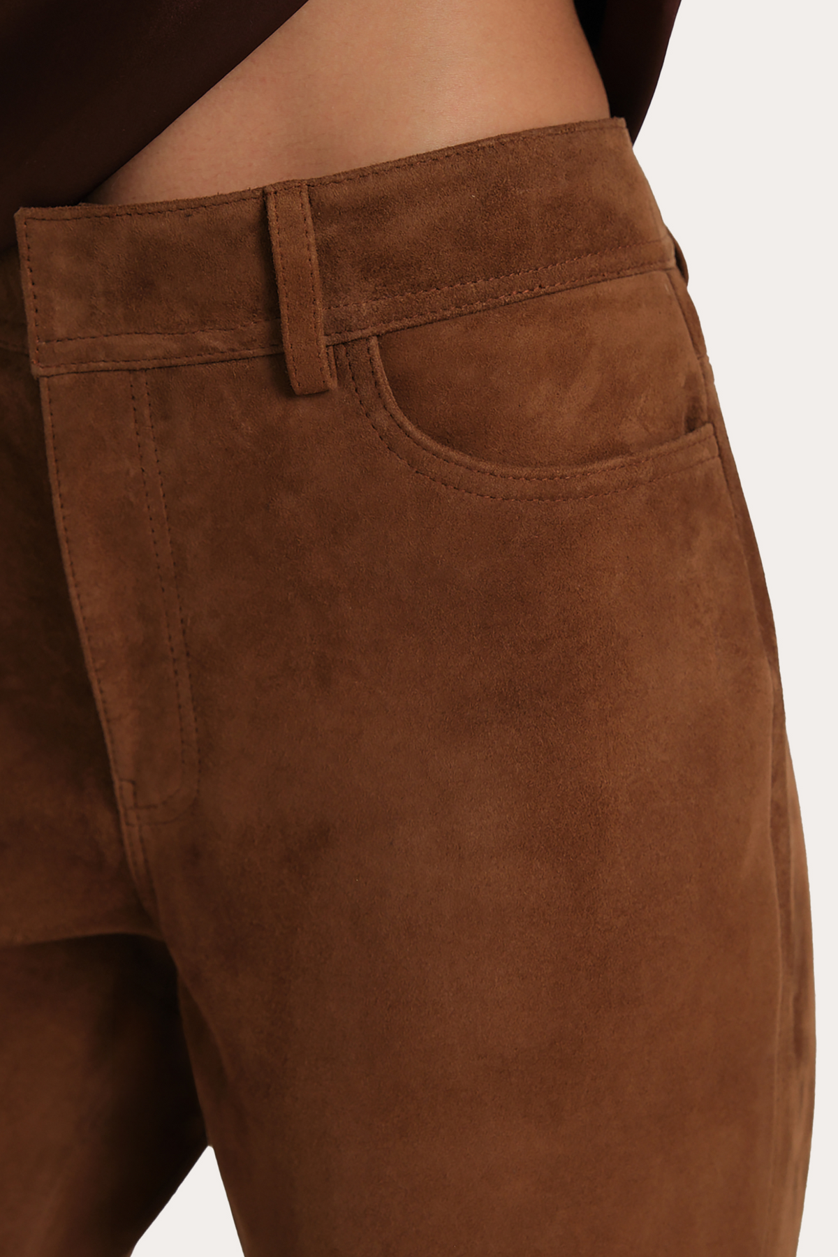 Elie Tahari Anouk Suede Flared Pants