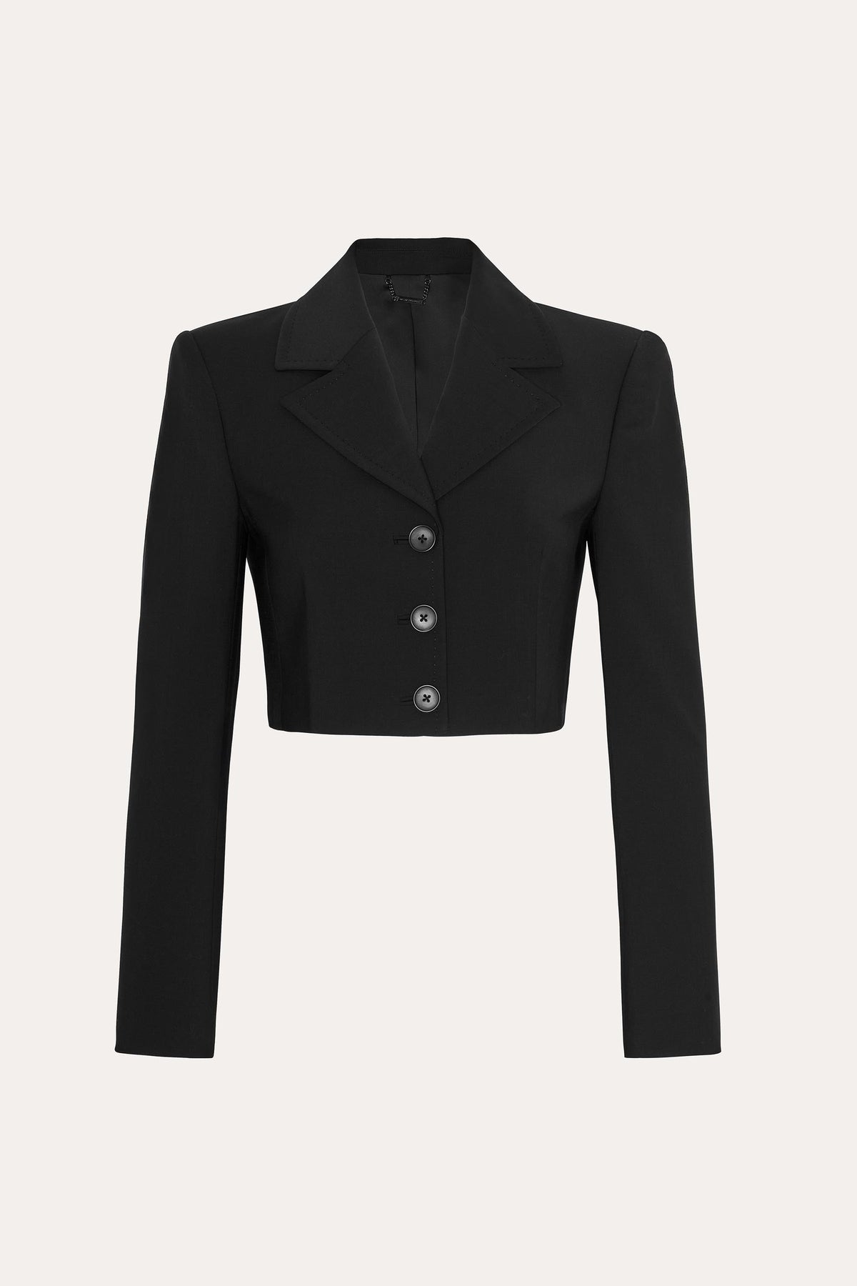 Elie Tahari Sierra Tropical Wool Cropped Jacket