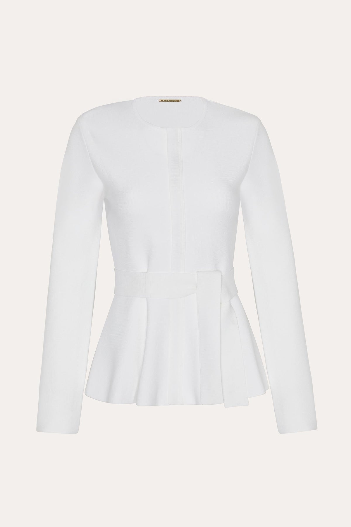 Elie Tahari Blair Milano Sculpt Peplum Top