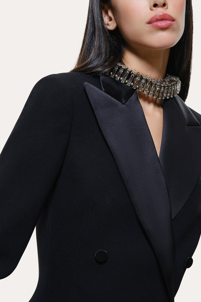 Elie Tahari Roxy Japanese Crepe Tuxedo Jacket