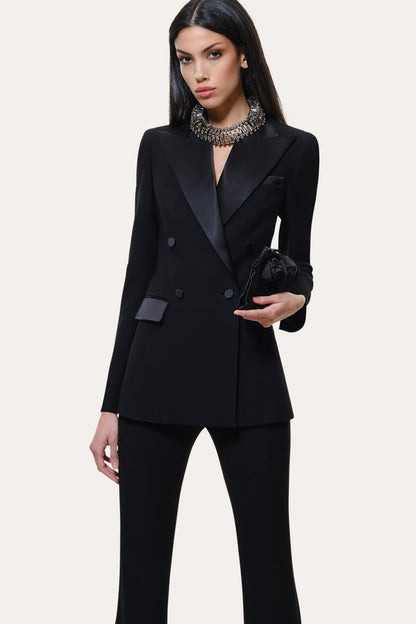 Elie Tahari Roxy Japanese Crepe Tuxedo Jacket