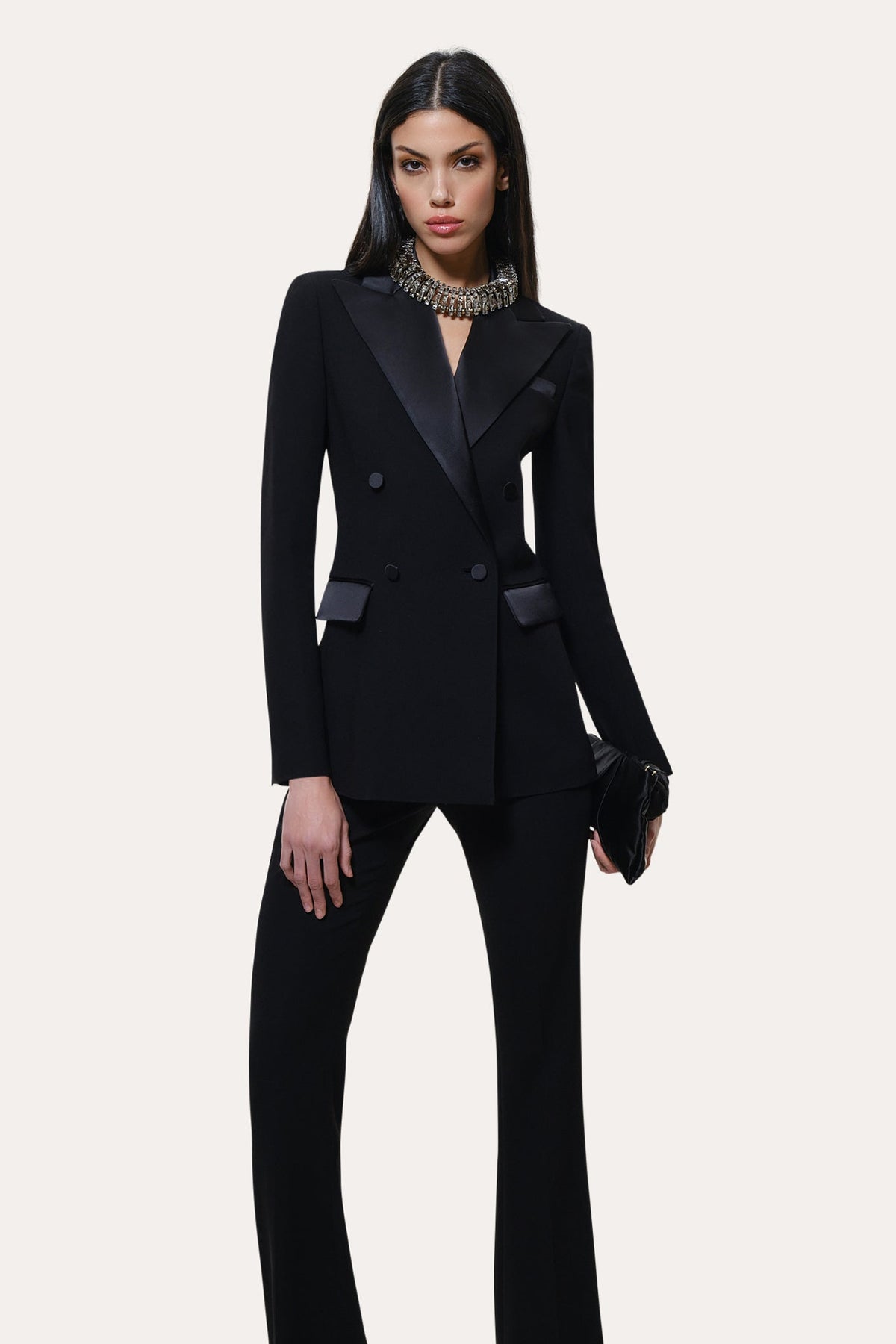 Elie Tahari Roxy Japanese Crepe Tuxedo Jacket