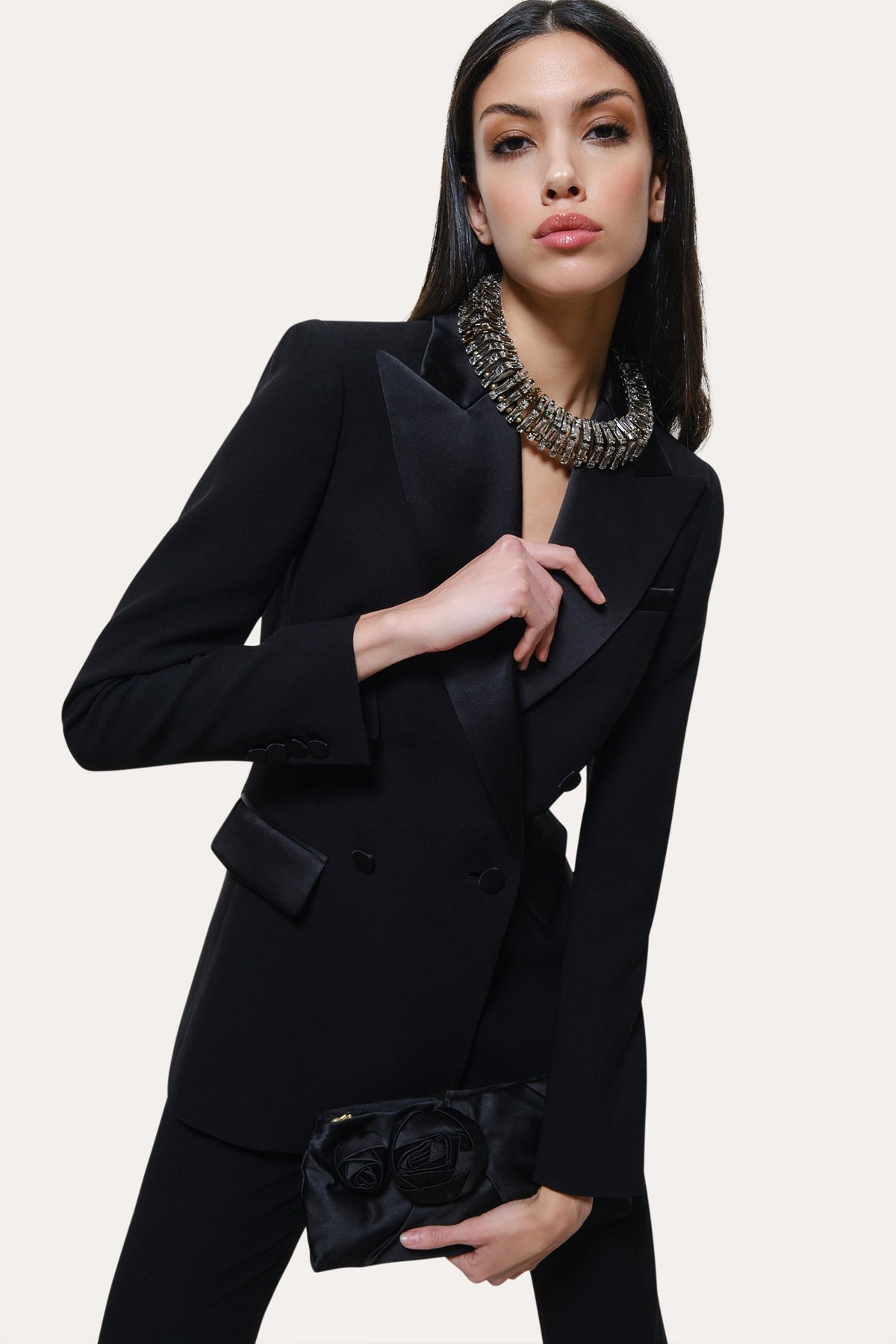 Elie Tahari Roxy Japanese Crepe Tuxedo Jacket