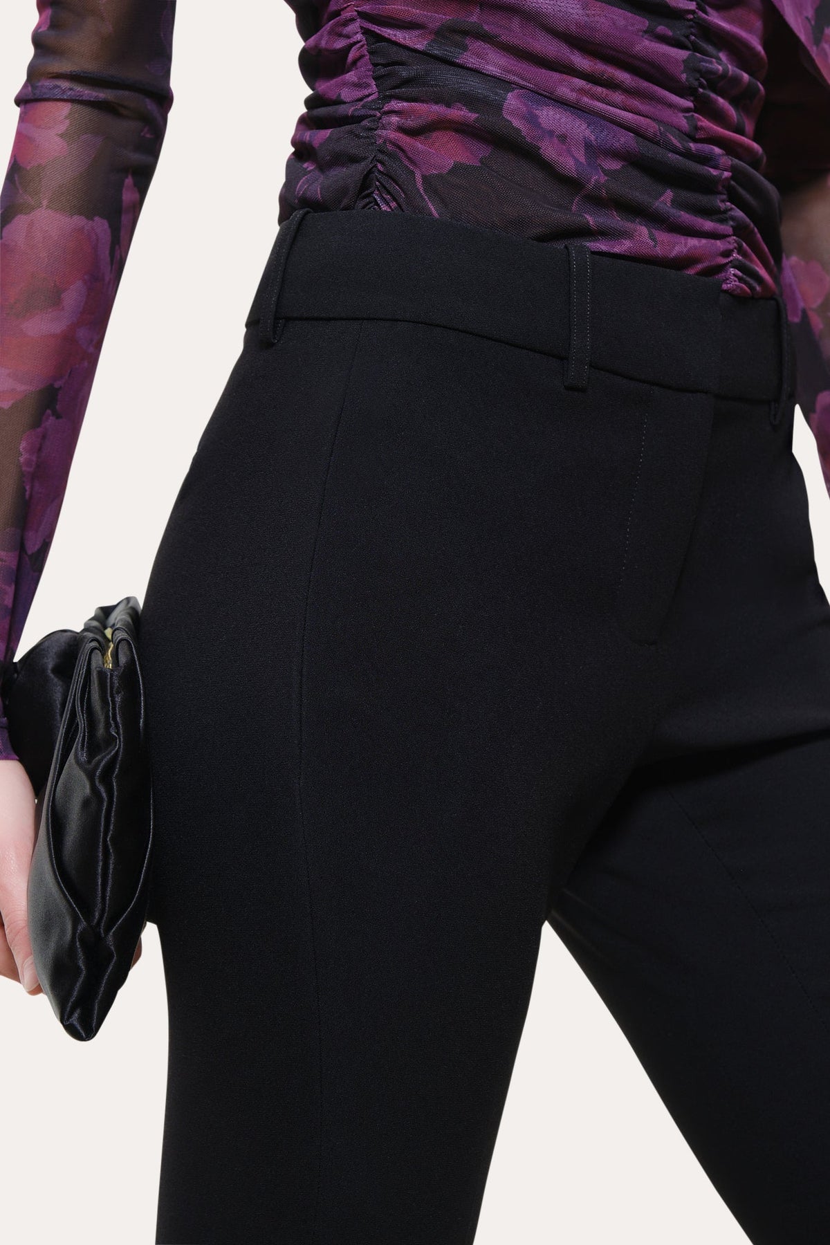 Elie Tahari Shannon Japanese Crepe Fit-and-Flare Pant
