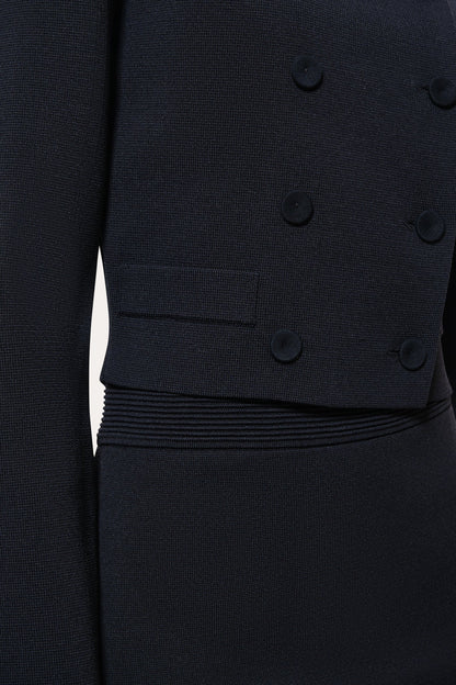 Elie Tahari Nolene Milano Sculpt Cropped Jacket