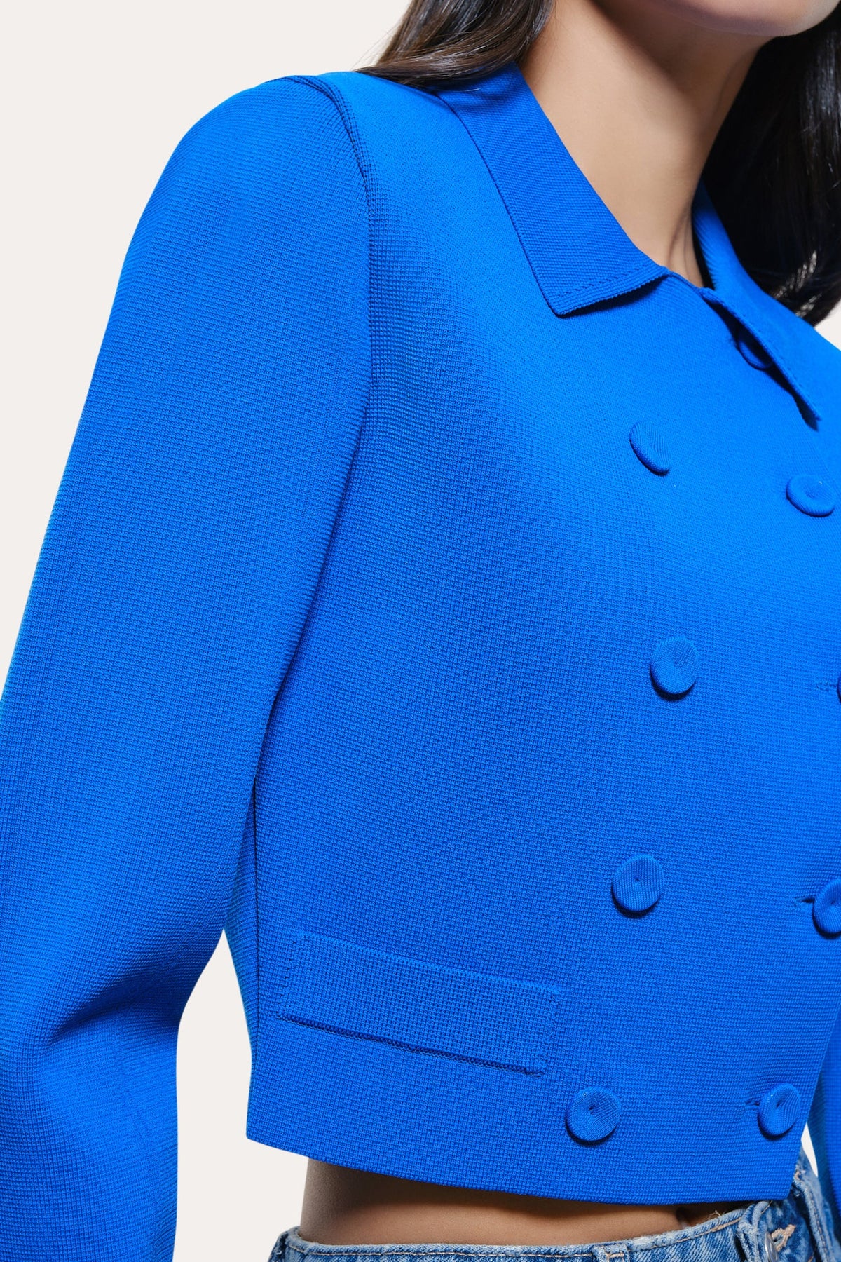 Elie Tahari Nolene Milano Sculpt Cropped Jacket