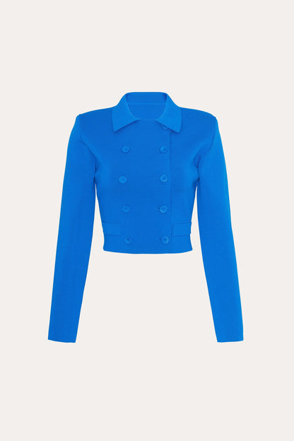 Elie Tahari Nolene Milano Sculpt Cropped Jacket