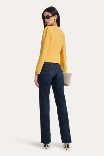 Elie Tahari Sienna Crepe Ruched Jacket