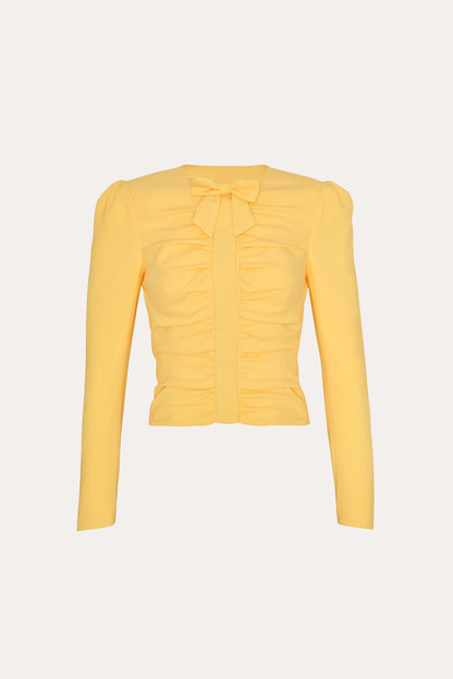 Elie Tahari Sienna Crepe Ruched Jacket