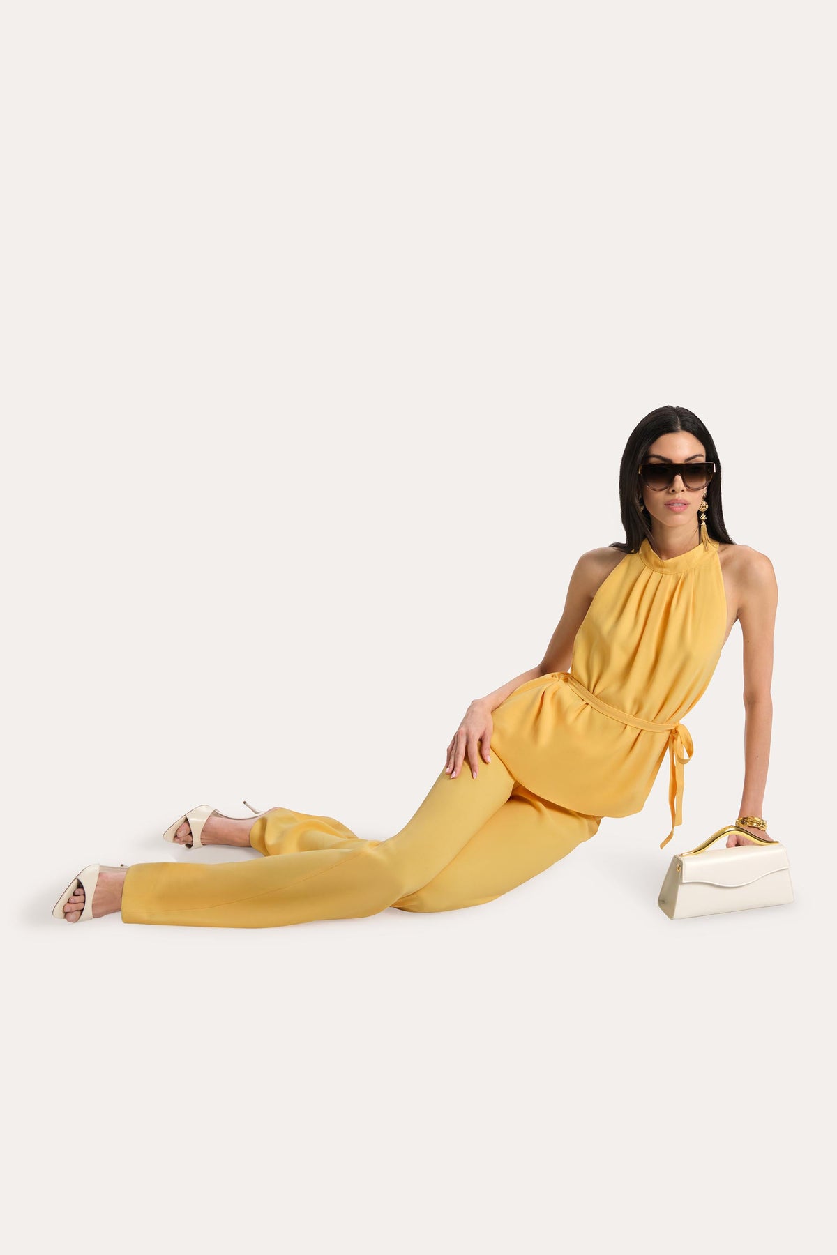 Elie Tahari Olivia Fluid Crepe Slim Pant