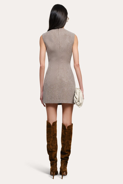 Elie Tahari Cécile Bouclé Button Dress