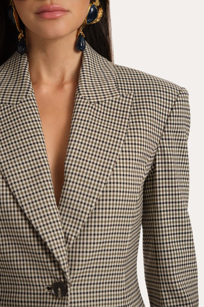 Elie Tahari Lena Italian Plaid Jacket