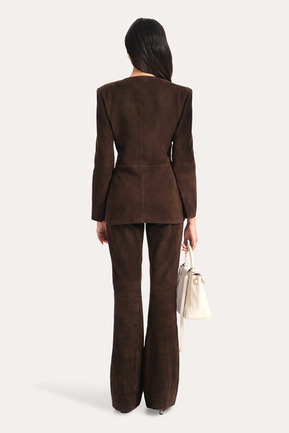 Elie Tahari Anouk Tailored Suede Jacket