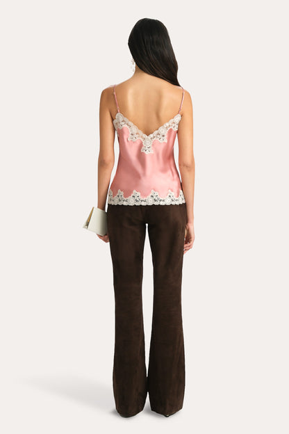 Elie Tahari Anouk Suede Flared Pants