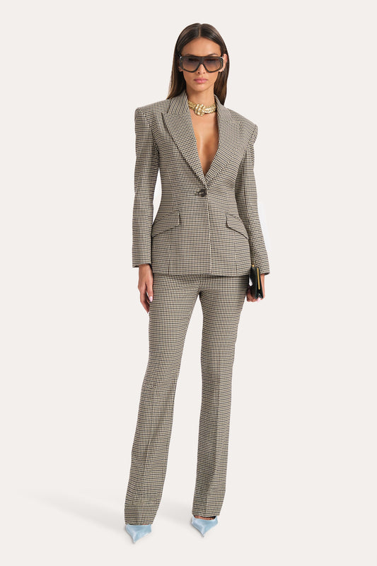 Elie Tahari Lola Italian Plaid Mini Belt Pants