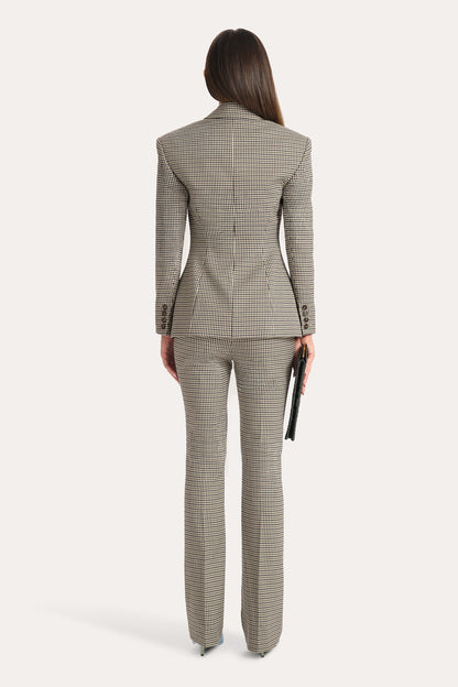 Elie Tahari Lola Italian Plaid Mini Belt Pants