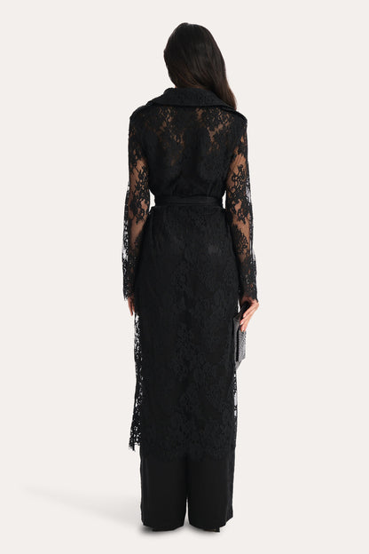 Elie Tahari Alix Lace Trench Coat