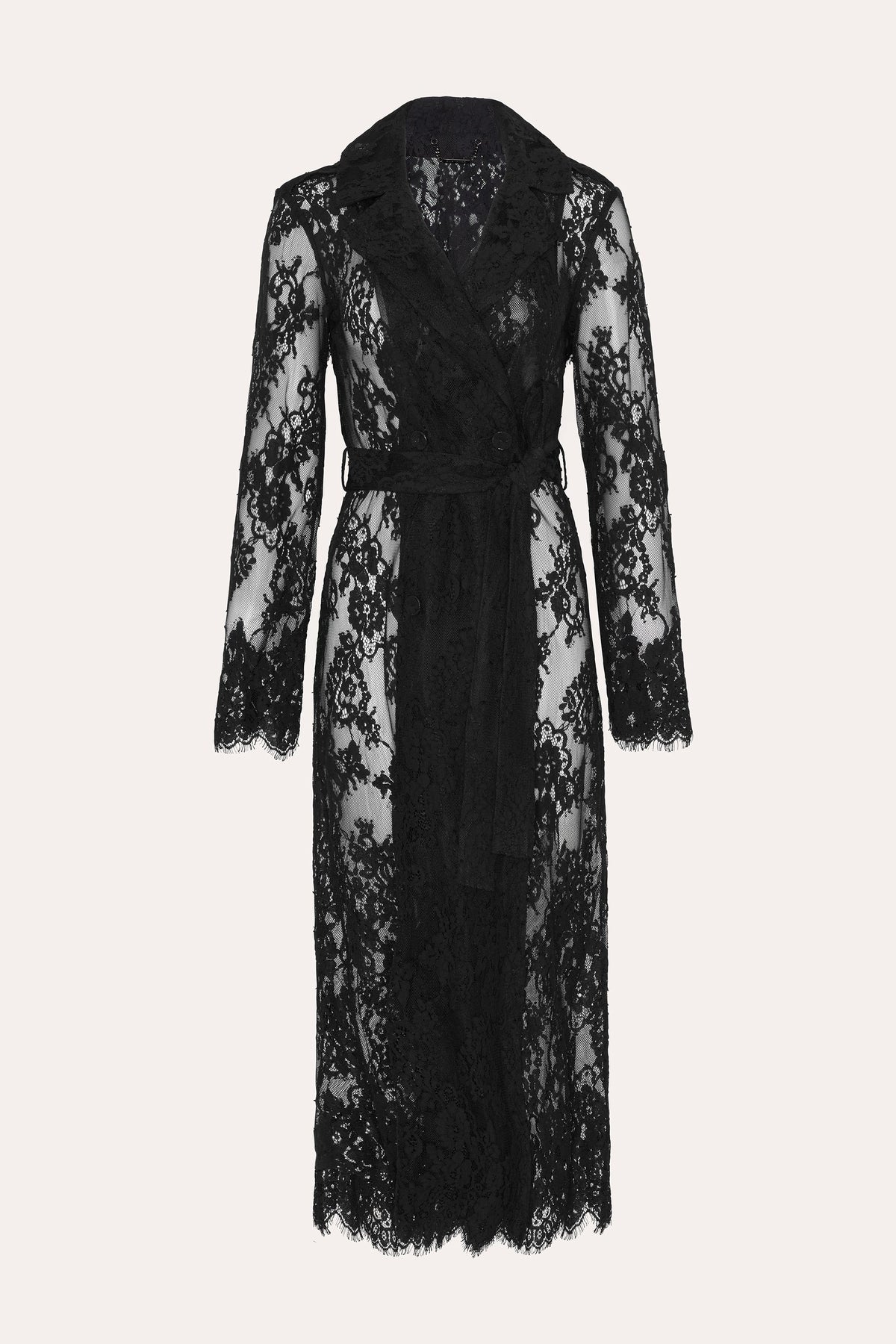 Elie Tahari Alix Lace Trench Coat