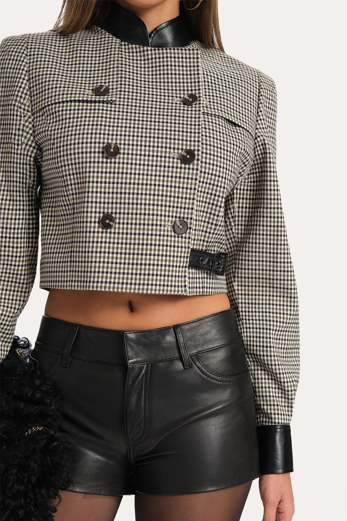 Elie Tahari Leone Italian Plaid Jacket