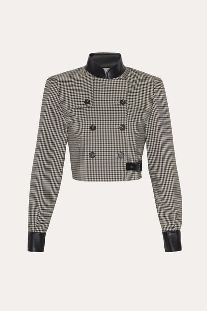 Elie Tahari Leone Italian Plaid Jacket