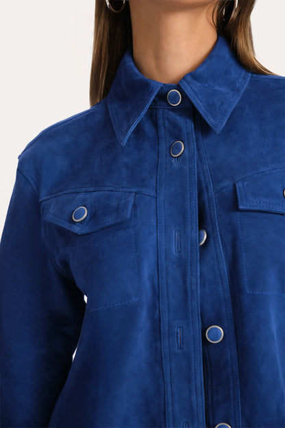 Elie Tahari Althea Suede Shacket