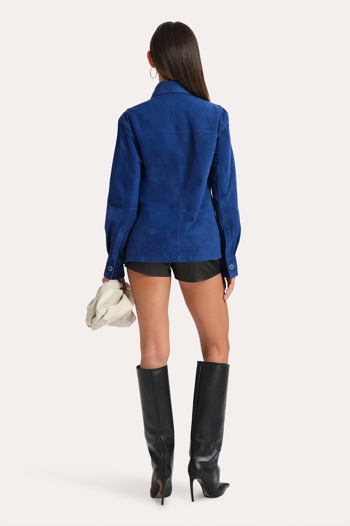 Elie Tahari Althea Suede Shacket