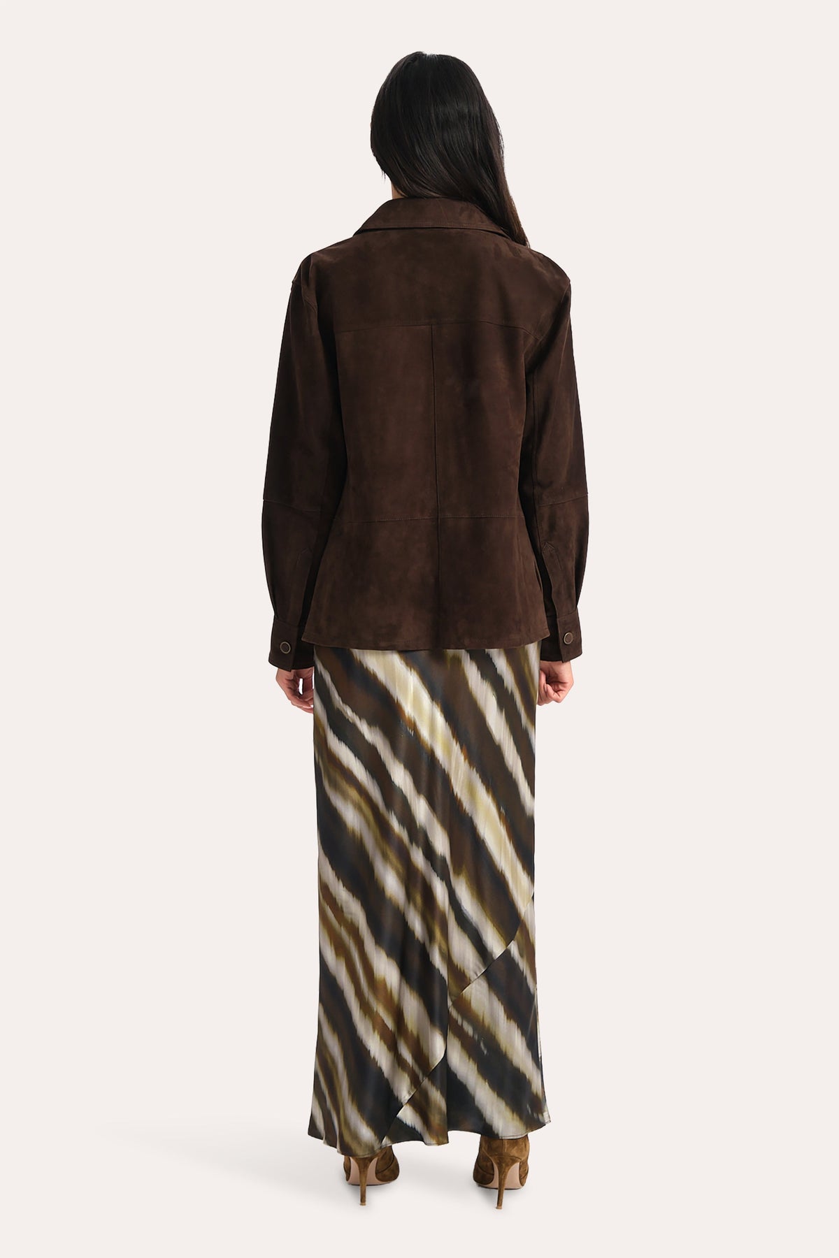 Elie Tahari Althea Suede Shacket