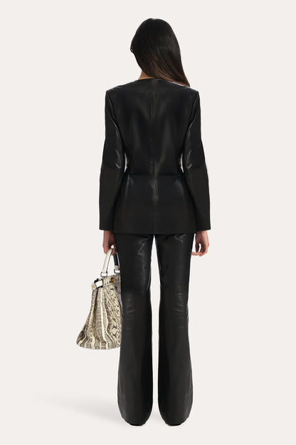 Elie Tahari Anouk Lamb Leather Jacket