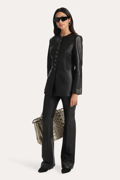 Elie Tahari Anouk Lamb Leather Jacket