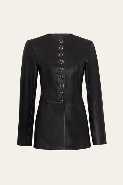 Elie Tahari Anouk Lamb Leather Jacket