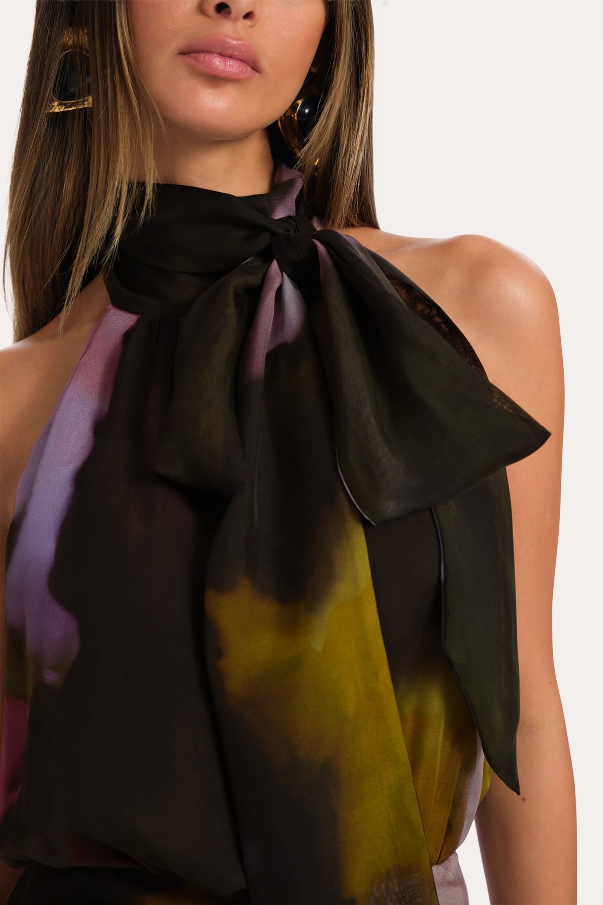 Elie Tahari Emilia Silk Printed Gown