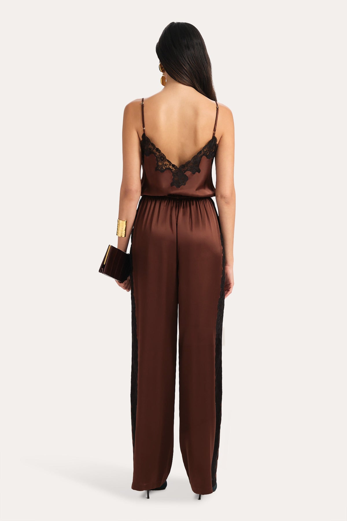 Elie Tahari Cecilia Silk Lace Jumpsuit