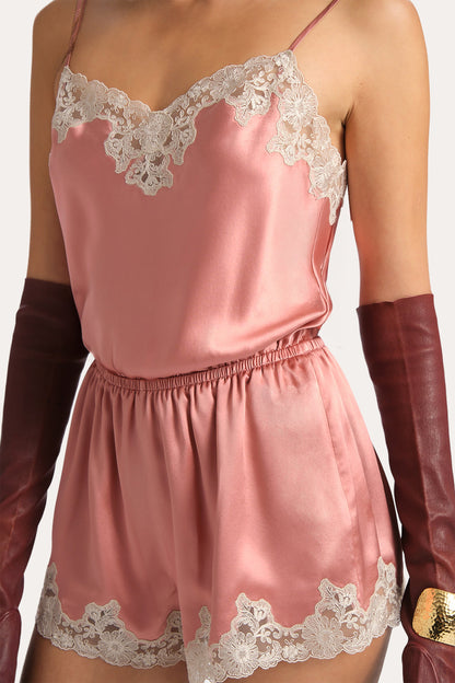 Elie Tahari Carly Silk Lace Romper