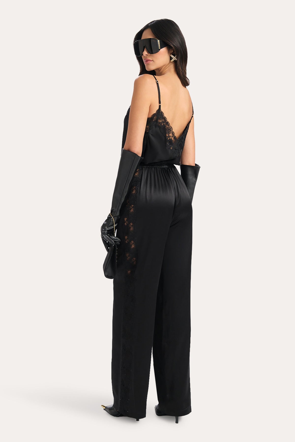 Elie Tahari Cecilia Silk Lace Jumpsuit