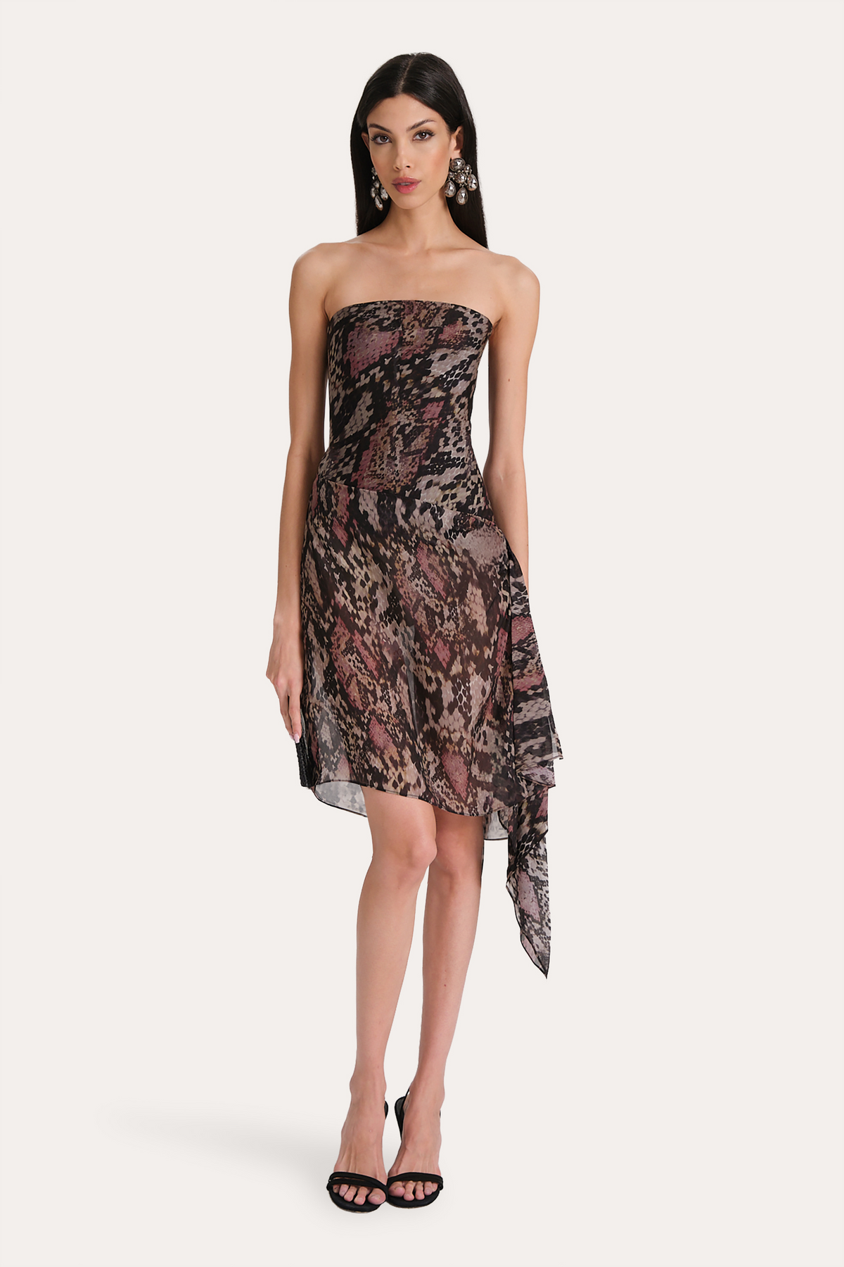 Elie Tahari Melani Silk Chiffon Bustier Dress