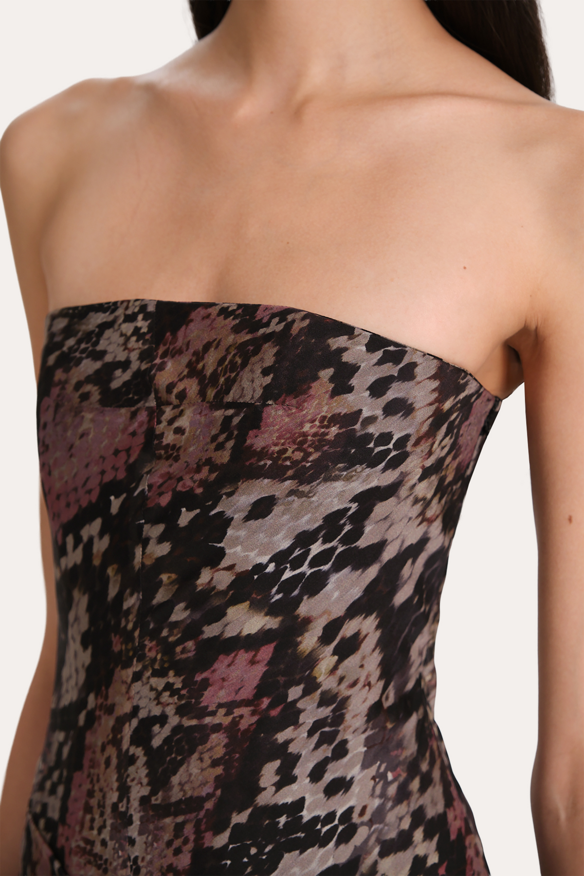 Elie Tahari Melani Silk Chiffon Bustier Dress